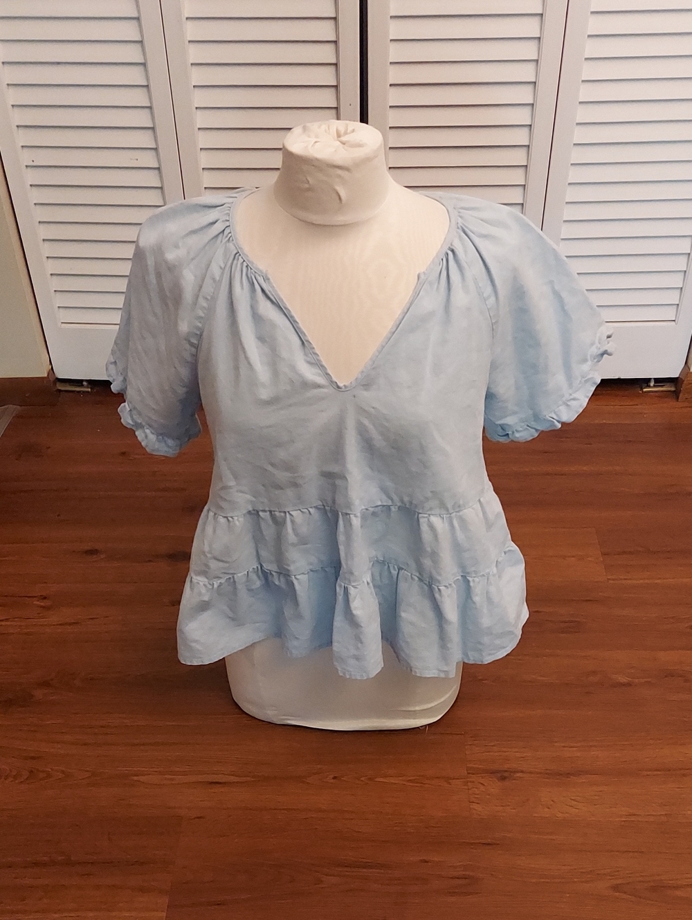 Wimsy Festival  Peplum V-Neck Top
